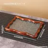Nova Bandeja de Vidro de Noz Estilo Chinês para Sala de Jantar e Sala de Chá em Casa, Bandeja de Armazenamento Multifuncional com Design de Flor de Begônia, Bandeja para Lanches de Chá