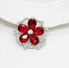Accesorios de joyería de bricolaje con flor de cinco pétalos de cristal rosa de fábrica Kuisha, salida de aire, accesorios de ropa, accesorios, material de accesorios, diamante