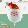 Globo de Película de Aluminio Nuevo de Navidad Transfronterizo Árbol de Navidad Papá Noel Muñeco de Nieve Reno Decoración de Fiesta Navideña Globo