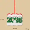 2026 Pingente de Resina de Natal para Família DIY Nome Escrito à Mão Osso de Cachorro de Natal Decoração de Árvore de Natal Personalização