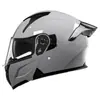 Anuncio Casco de Motocicleta para Hombre y Mujer Luz Trasera LED para Motocicleta Casco Integral para Todas las Estaciones Casco Abierto Certificado 3C/Dot