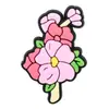 Série Nova Flor Transfronteiriça Acessórios de Joia em PVC Patch de Borracha Macia Acessórios de Cabelo Broche Bolsa Acessórios DIY Avião