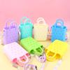 Bolsa de Silicone com Furos Desenho Animado Portátil para Crianças Transversal Bolsa de Praia DIY para Pais e Filhos Antibacteriana Separação de Seco e Molhado