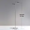 Tienda de ropa Nakajima, estante de exhibición de piso de acero inoxidable, estante de exhibición colgante plateado, tienda de ropa para hombres y mujeres, estante de exhibición de ropa colgante