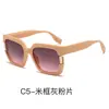 En Stock Nuevas Gafas de Sol Cuadradas de Gama Alta Estilo Europeo y Americano Tendencia Versátiles Protección UV Unisex