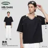 Ropa para Hombre CkxCamisa Polo de Manga Corta en Bloques de Color para Hombre, Fresca de Verano, Secado Rápido, Transpirable, Corte Boxy, Camiseta de Manga Corta para Hombre