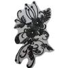Bordados lantejoulas miçangas cristal flor-sobre-flor vestido fantasia tecido adesivos joias diy renda acessórios de vestuário