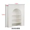 Gabinete Decorativo de Lareira Estilo Francês, Gabinete de Exibição Branco e Preto Estilo Americano para Sala de Transmissão ao Vivo, Gabinete de Entrada Estilo Nórdico para Pousadas