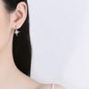 Pendientes de plata de ley 925 con forma de estrella de ocho aristas para mujer, nuevos pendientes de moda 2022 con diamantes de imitación, joyería ligera de lujo con temperamento para las orejas
