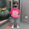 Roupa Infantil Menino Conjunto de Verão 2025 Novo Estiloso Legal Menininho Roupas de Verão Bebê Conjunto de Verão Manga Curta