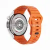 Adecuado para correa Huawei Watch 5, correa de silicona Huawei 46mm, correa de silicona con hebilla inversa de armadura de cabeza plana