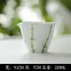 Dinastías Tang y Song Yuni Arita-Yaki Bambú Verde Pintado a Mano Kung Fu Juego de Té Cerámica Gaiwan Tetera Taza de Té Bandeja para Tetera Accesorios Colección