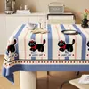 Toalha de Mesa Dopamina Impermeável à Prova de Óleo Lavável Luxuosa de Alta Qualidade Retangular para Mesa de Jantar Estilo Ins Toalha de Mesa de Café