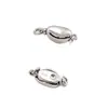 Broche de Lingote de Plata de Ley S925 Broche para Collar de Perlas Accesorios para Pulseras DIY Broche con Inserto Chapado en Oro Broche Conector