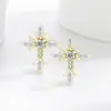 Brincos de Tarraxa Cruzados Retro Europeus e Americanos Mais Vendidos Moda Coreana Personalidade Tendência Estilo Kro Brincos Pendentes Dropshipping