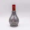 Atacado 500ml vidro cerâmico garrafa de vinho vazia um Jin vidro garrafa de vinho branco Spray cozimento vaso tampa vermelha