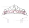 Novo em estoque Estação Internacional PRINCESA DE ANIVERSÁRIO COROA DE PRINCESA DE ANIVERSÁRIO alça de ombro cinto cerimonial