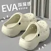 Tamancos femininos novo modelo 2026, com sola grossa, antiderrapantes, silenciosos, adequados para uso externo, com suporte para o arco do pé, EVA, sandálias confortáveis de calçar para o verão