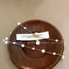 Collar Minimalista de Perlas con un Diseño Único, Cadena Versátil para Clavícula, Tendencia de Moda de Lujo Ligero Personalizada