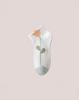 Calcetines de verano finos para mujer, calcetines de flores pequeñas, estudiantes, lindos, japoneses, versátiles, pequeños, frescos, calcetines de bote para niña, blancos, al por mayor