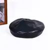 Sombreros de Otoño e Invierno para Mujer, Versátiles Sombreros Octagonales Estilo Coreano y Japonés, Boinas de Cuero Retro que Hacen que el Rostro Parezca Más Pequeño, Sombreros de Pintor Estilo Británico para Primavera y Otoño