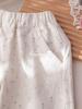 Pantalones Casuales Florales Elegantes de Otoño para Niñas Estilo Coreano Frescos Simples Versátiles de Pierna Ancha Pantalones Largos de Moda para Niños Pequeños