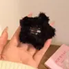 Grampo de Pelúcia Outono e Inverno Coleção Feminina Grampo Exquisito de Alto Padrão Urso Fofo Estrela de Cinco Pontas Presilha de Uma Palavra Presilha BB Acessórios de Cabelo