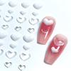 Joias explosivas transparentes para unhas de amor mini coração diamante para unhas atacado acessórios de unha de coração acessórios diy