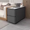 Armário Lateral para Sofá de Sala de Estar de Chão, Novo Estilo Luxuoso, Armário Lateral de Alta Qualidade, Armário Estreito Pequeno de Madeira Maciça de 30cm, Simples e Moderno