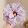 Diadema de lazo de encaje de moda, banda para el cabello extragrande estilo coreano, delicado patrón floral, perfecta para crear un peinado de moño