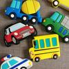 Nuevo Pegatina de Nevera de Goma Suave de PVC de Dibujos Animados para Transporte Pegatina de Pizarra Blanca Pegatina de Mensajes para Coche Ambulancia Coche de Policía Pegatina de Educación Temprana