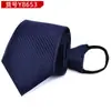 Gravata com Zíper Masculina 8cm Social de Negócios Noivo Casamento Fácil de Puxar Segurança Loja 4S