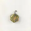 Productos populares transfronterizos de Amazon collar de estrella de seis puntas de piedra semipreciosa natural colgante de cristal de moda europea y americana venta al por mayor