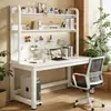 Mesa de Computador Mesa para Home Office Mesa de Quarto Mesa para Estudante Mesa Integrada com Painel Perfurado Armazenamento Simples Mesa de Estudo