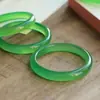 Pulseira de Jade Hetian de Xinjiang, Pulseira de Jade da Mongólia Exterior Atacado, Pulseira de Jade Verde Maçã de Gelo Alto, Jade de Barraca de Rua
