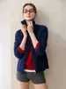 Cárdigan de Cachemira Estilo Otoño/Invierno 2026 Para Mujer Solapa Punto Trenzado Capa Base Estilo Dulce Grueso Cálido Abrigo