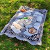 Manta de picnic transfronteriza americana Tienda Estera de piso a prueba de humedad Mantel para camping Cubre rodillas Manta Manta tejida Manta para camping al aire libre