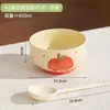 Oso Navideño 2025 Fresa Cerámica Tazón Decoración Pastel Papá Noel Muñeco de Nieve Velas Círculo de Hierba Inserto para Postre