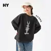 Camiseta de Manga Larga para Niña 2026 Otoño Nuevo Elegante Top de Primavera para Niñas Sudadera para Niños Medianos Capa Base