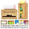 Caja de Almacenamiento de Madera Transfronteriza para Uso Doméstico, Restaurante, Cocina, Bolsas de Conservación de Alimentos, Caja de Almacenamiento, Bolsas de Basura, Caja de Madera, Caja de Almacenamiento