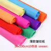 Papel crepé blanco flores hechas a mano materiales papel para doblar para flores flores 3D flores de rosa DIY papel arrugado jardín de infantes Kang