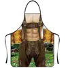 Nuevo Set de Pareja de Amazon Delantales Impermeables para el Oktoberfest Festival Tradicional Bávaro de la Cerveza, Un Set Disponible para Dropshipping
