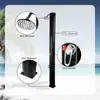 Painel de Chuveiro para Jardim Externo, Praia, Autoportante, Piscina Externa, Chuveiro Solar de PVC Preto