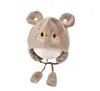 Gorro de Invierno para Bebé Oso Lindo Súper Lindo 5-24 Meses Unisex Gorro de Felpa para Bebé Gorro Cálido con Protección para las Orejas para Niños