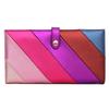 Portatarjetas Cartera para Mujer Identificación de Estudiante Femenina Larga Anti-Robo Cepillado Clutch Portatarjetas de PU de Gama Alta Cartera de Monedas Linda
