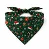 Bandanas navideñas personalizadas para mascotas, bandanas para perros, producción de muestras, OEM de marca, fabricante para diseños personalizados al por mayor