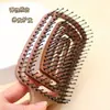 Peine de Madera con Masaje Hueco y Patrón de Madera Transfronterizo para Mujeres, Cabello Liso, Cabello Esponjoso, Peine Repelente de Mosquitos para el Hogar, Peine Grande Curvo de Cerdas de Cerdo, Personalizado