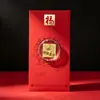 Año Nuevo del Cordero Pegatina Dorada para Teléfono Sobre Rojo Oro Puro 999 Regalo Compañero de Alta Gama Regalo de Reunión Anual de la Empresa Venta al por Mayor