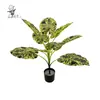 Plantas Verdes Simuladas Estilo Nórdico Transfronterizo, Plantas Grandes en Maceta, Hojas de Cala, Bonsái Perenne de Pie para Exteriores