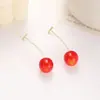 @Oferta Especial Brincos de Fruta Cereja Vermelha, Doces Elegantes, Versáteis Estilosos, Brincos com Design de Nicho da Moda